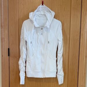Lululemon Athletica White Reversible Hooded Jacket